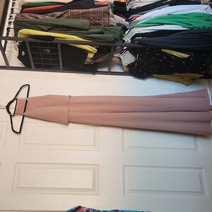 Jenny Yoo Pink Open Back Maxi Bridesmades Dress Size 4